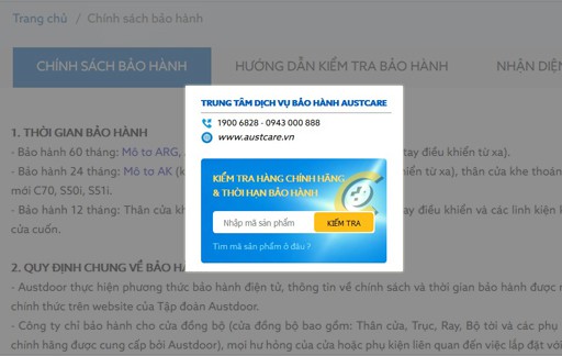 3 cách nhận biết cửa cuốn AUSTDOOR chính hãng