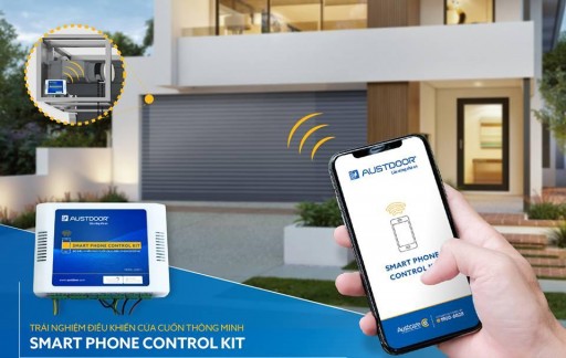 Trải nghiệm điều khiển cửa cuốn Austdoor thông minh bằng điện thoại di động