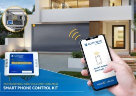 Trải nghiệm điều khiển cửa cuốn Austdoor thông minh bằng điện thoại di động