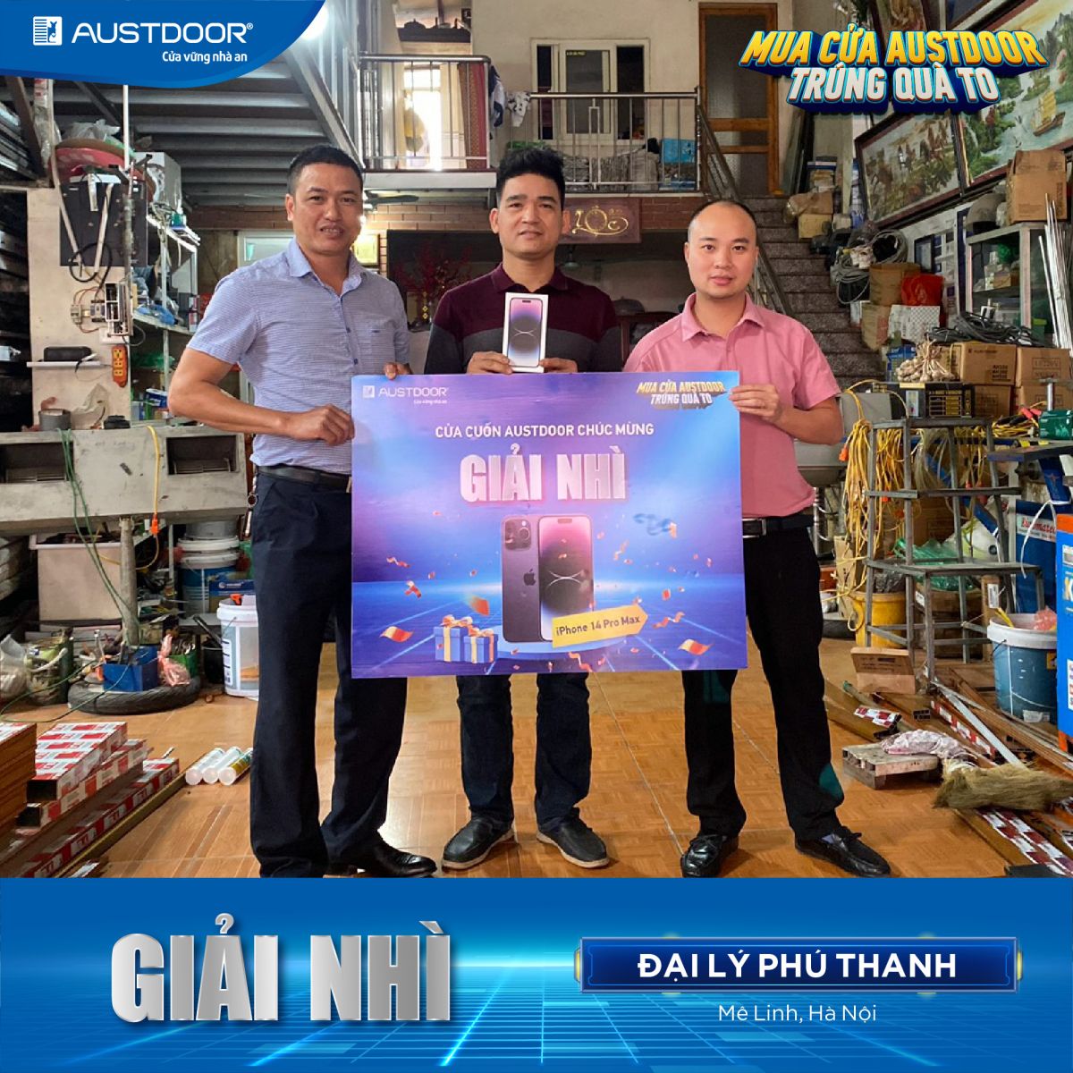 austdoor - phần quà may mắn giải nhì