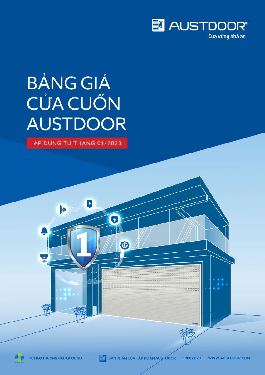 Bảng giá cửa cuốn Austdoor miền Bắc tháng 1 năm 2023
