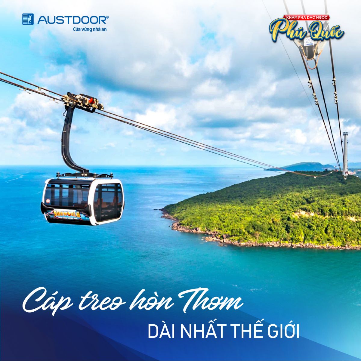 Cáp treo Hòn Thơm dài nhất Thế giới