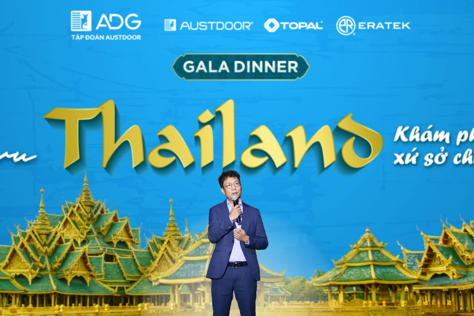 Ông Dương Thạch Nguyên – Phó Tổng Giám đốc Tập đoàn Austdoor phát biểu tại sự kiện.