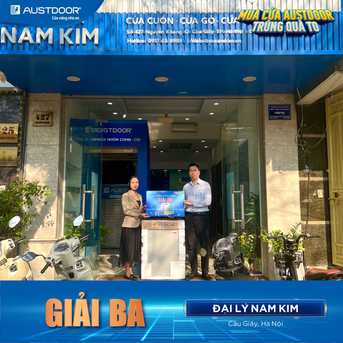 austdoor - phần quà may mắn giải ba